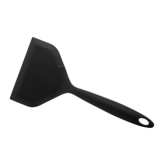 Espátula Larga 12cm Por 25,5cm Em Silicone Preta Lyor